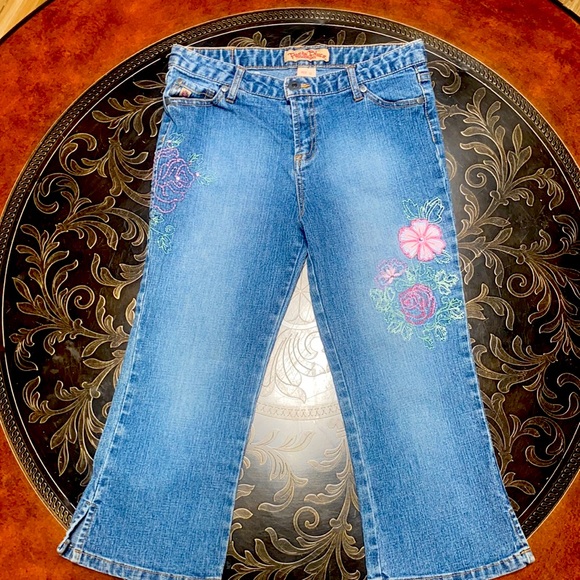 Paris Blues Other - Paris Blues Embroidery Girls Denim Blue Jeans Ramie/Cotton Blend Size 12